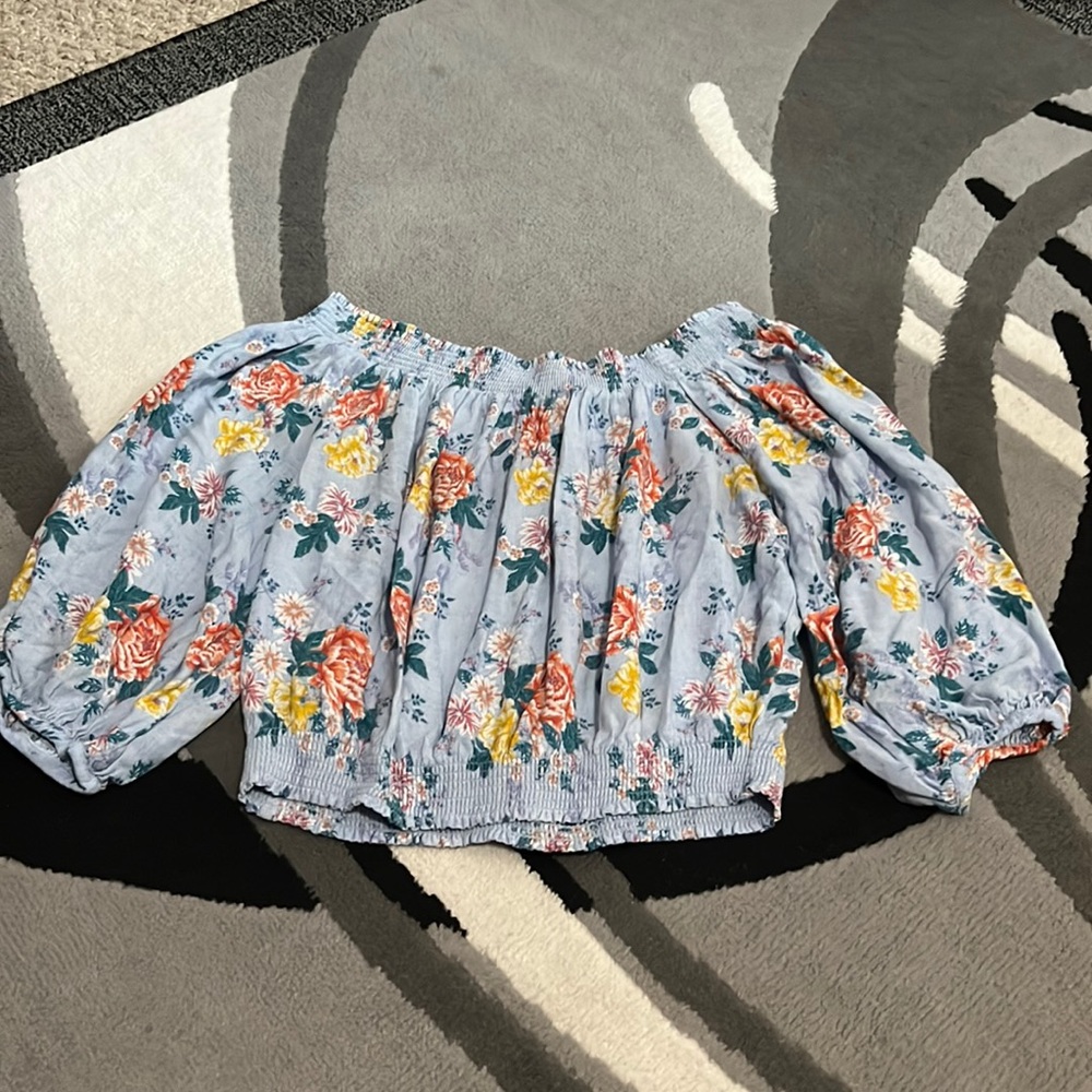 Floral off the shoulder
